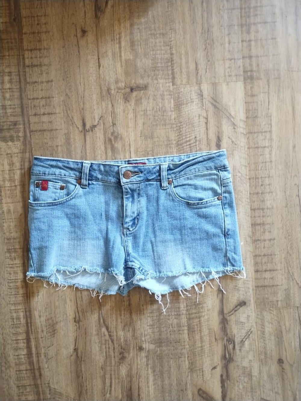 Y2K micro cut off denim shorts Tilt brand 2005